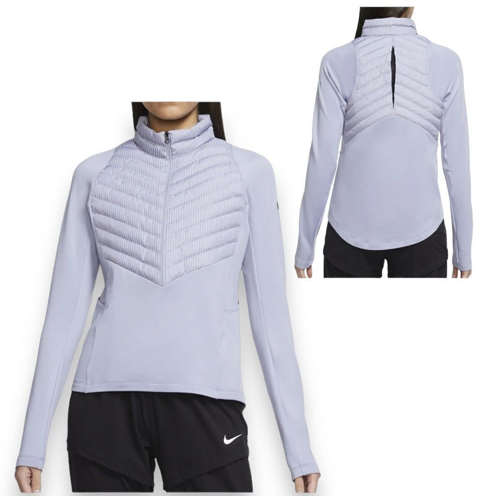 Nike WMNS Therma-FIT Run Division Hybrid Running Jacket Purple Reflective XL‎